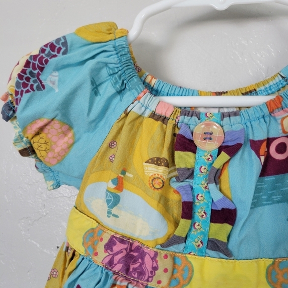 Matilda Jane Paint by Numbers Baby Girl 6 Months Short Sleeve Shirt Duck Boat - Picture 2 of 6